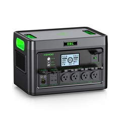 2400W/1843.2Wh LiFePO4 Lithium Battery Portable Power Station Outdoor Camp Power
