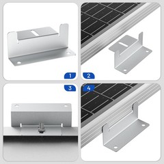 AeternaSol Solar Panel Mounting Bracket System for RV PV Roof Off-Grid Garden