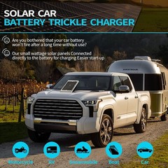 5W Solar Panel Waterproof Battery Maintainer for RV Car Marine Motorcycles