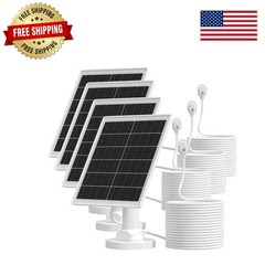 5W Solar Charger for Arlo Cameras – 4 Pack with Waterproof Design & Cable