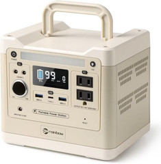 Portable Power Station 320W, 298Wh Backup Lifepo4 Battery, 2 X 110V/320W(Peak 64