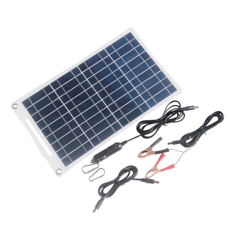 Solar Charging Panel Cable Set for 12V Car Marine Battery Storage Care