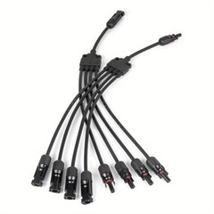 1 to 4 Way MC4 Connector Solar Panel Y Branch Cable Adapter Waterproof Extension