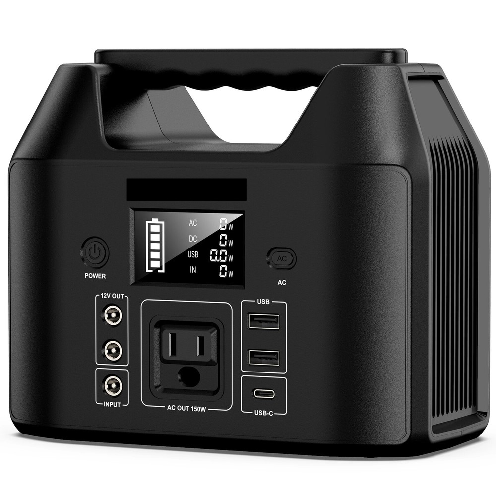 Portable Power Station Solar Generator Panel Power Bank Outlet Camping Emergency