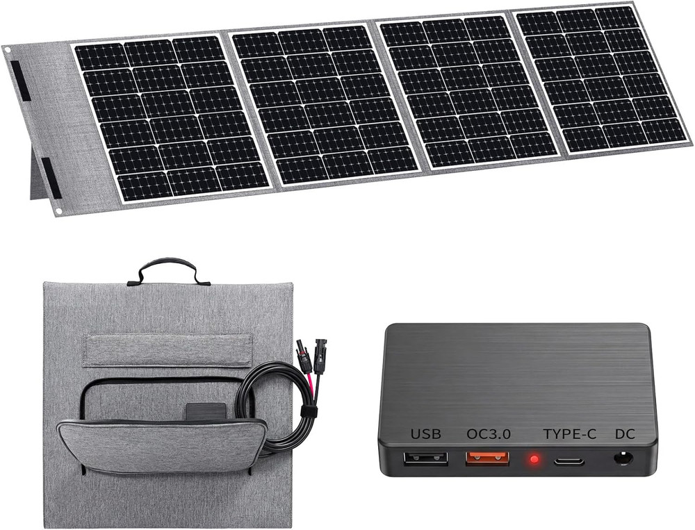 200W Ultra-Light Foldable Solar Panel for RV, Camping & Off-Grid Power