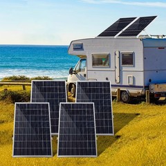 12v 20W 100A Solar Panel Charging Off-Grid RV Camping Home Boat with Controller