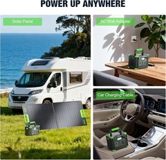 288Wh Lithium Battery Power Station with 600W Peak – Fast Charging & Solar Ready
