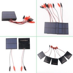5-Pack Mini Solar Panels 1W 5V 200mA | DIY Electronics, STEM Projects, Crafts, P