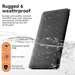 [Upgraded] Foldable Solar Panels 50W Portable Solar Panel Charger 3 Output Gray