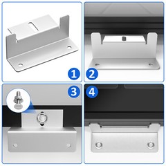 1/2Sets Solar Panel Z Bracket Mounting Mounts Set Solar Panel RV Boat Roof Wall