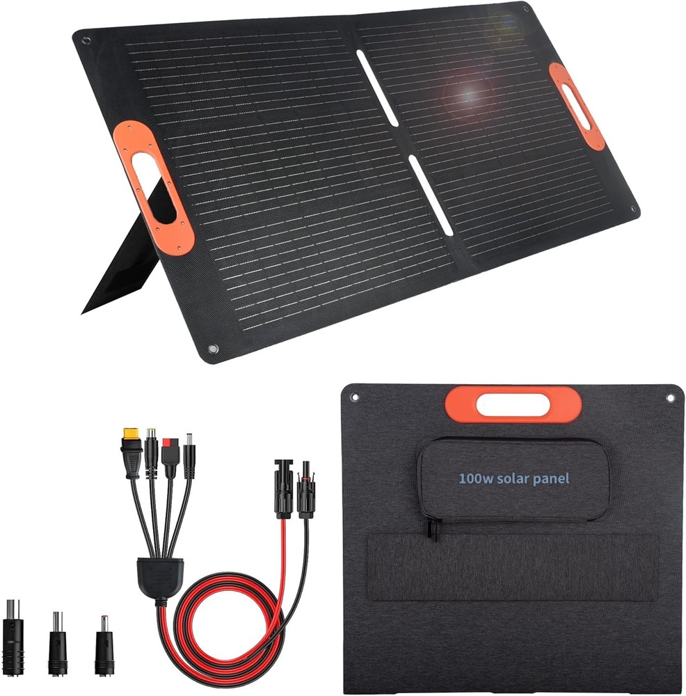 Foldable Solar Panel 100W Portable MC4 for Power Station