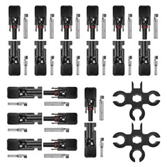 NEW 10Pcs Solar Cable Connectors 4mm-6mm 30A Waterproof Solar Panel Wire Joiners