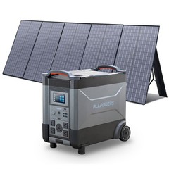 ALLPOWERS 4000W r4000 solar generator with solar panel 400 watt LiFePO4 home