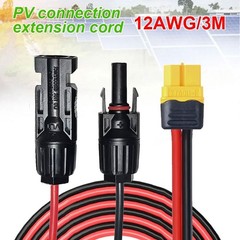 10ft Solar Panel Extension Cable Wire XT60 Female to Solar Connectors