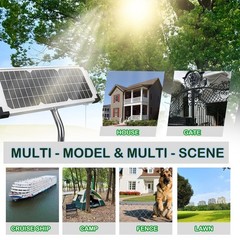 FM123 10W 12V Solar Panel Kit for Battery Charger Compatible with Mighty Mule