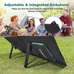 Swarey 30-100W Foldable Solar Panel Kits Portable Solar Generator Power Station