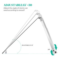 2 Set Adjustable Solar Panel Tilt Mount Brackets Aluminum Alloy Mounting Bracket