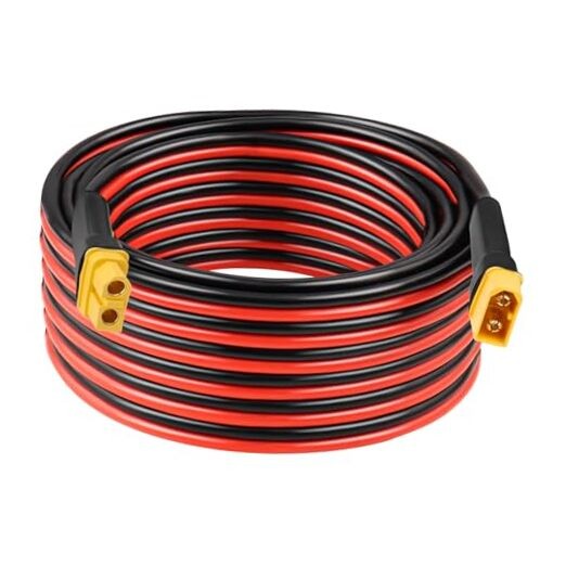 0AWG XT60 Extension Cable 2 3 505 20 25 30 35 40 50 7500FT XT60 Female 25FT 1