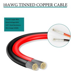 10AWG Tinned Copper Wire XT60i to Solar Panel Connector Extension Cable 20FT …