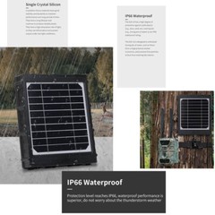Trail Camera Solar Panel with 14W 8000mAh 12V 9V 6V Output Solar Charger Kits