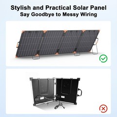 100 200 400 watt Bifacial Solar Panel for Jackery Explorer 2000 v2 Power Station