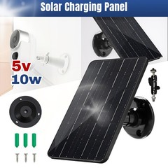 Solar Panel for Ring Spotlight Camera/Stick Up Cam Battery Charger 10W / 5W 5V