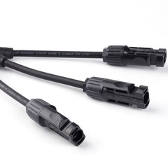 1 Pair 12AWG 1 to 3 Y Branch Solar Wiring Connector Solar Cable for Solar Panel