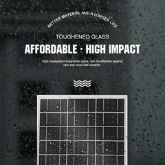Efficient 25W Waterproof Solar Panel – Perfect for 12V Batteries & Off-Grid Use