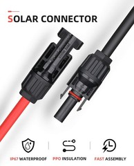 30ft Solar Extension Cable – Male Female Connectors