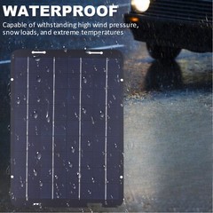60W Solar Panel 18V Trickle Charger Battery Charger Kit Maintainer Boat Car RV