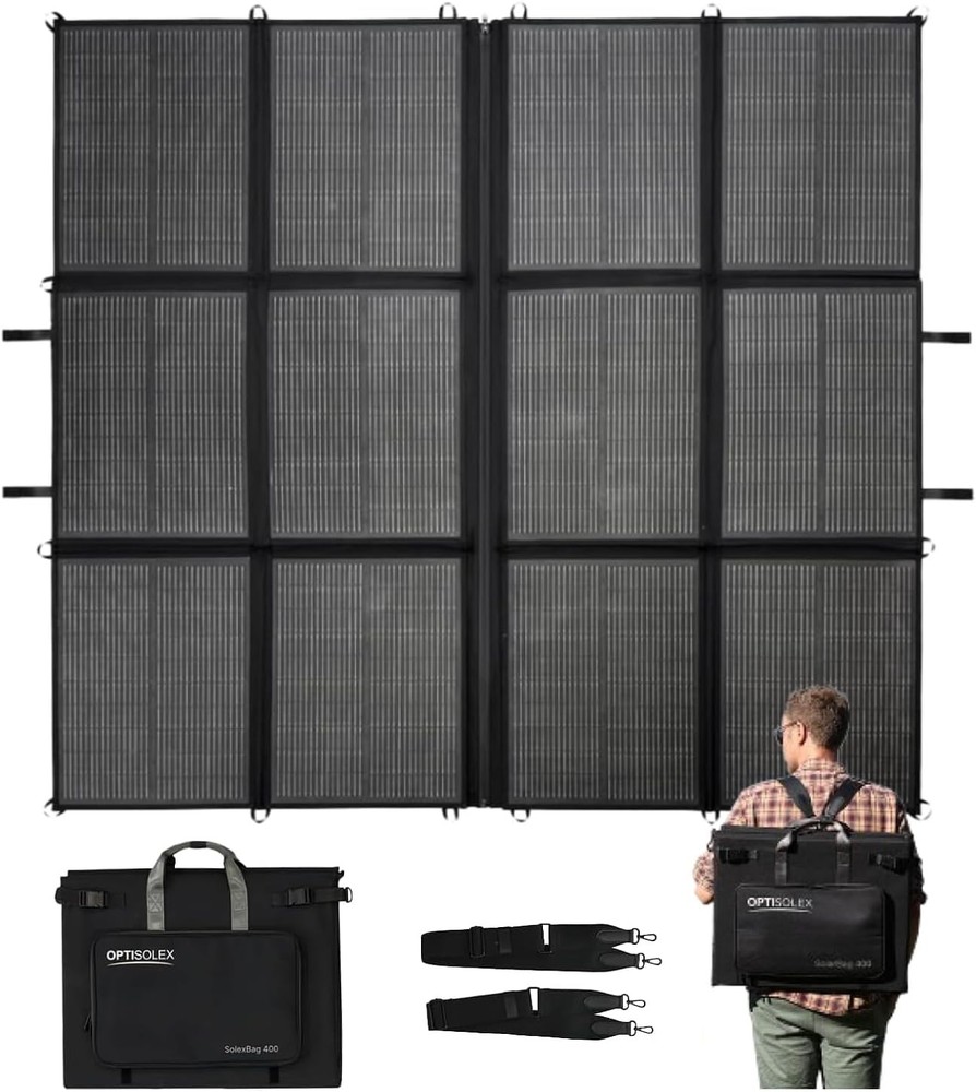 Portable Solar Panel 440W 25% Eff 17.2lbs Camp