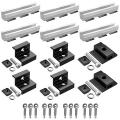 Solars Panel Mounting Set 6Pcs Suitable for Flat Pitched Cement Tile Roofs