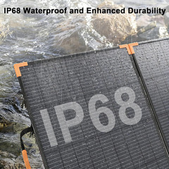 100W Bifacial Portable Solar Panel, 20V Foldable Charger for Camping & RV