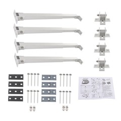 2 Sets Solar Panel Tilt Mount Bracket 14-27IN Aluminum Stand for RV Boat Roof