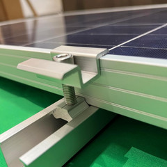 Solar Panel Mounting Brackets Kit for Roof 4 Panel Rails Clamps Aluminum Alloy