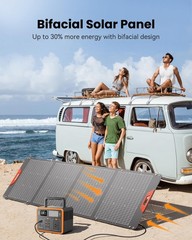 SOLUPUP 200W Portable Solar Panel – 24% High Efficiency Bifacial Solar Panel …