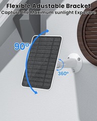 5W Solar Panel Charger Compatible with Arlo Essential 2K Outdoor Camera(2nd Gen)