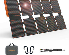 100W Waterproof Portable Solar Charger with USB-C, USB-A, and DC Outputs