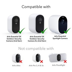 Solar Panel for Arlo Essential 2K / XL (2nd Gen) & Essential Spotlight Camera
