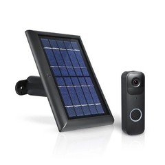 Wasserstein Solar Panel – Compatible with Blink Video Doorbell (Black)
