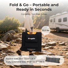 BougeRV Portable Solar Panel—Fibreglass Charger—Up to 25%—200W—200W