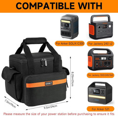 Portable Power Station Carrying Case Waterproof Bag for Jackery Explorer 240 300