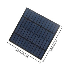 3 Watts Solar Panel 18.6 Percent High-Efficiency Polysilicon Power Charger JYRO