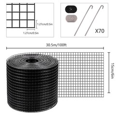 100ft Iron Mesh Bird Guard for Solar Panels – Durable & Easy to Install