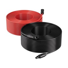Uimoso 65 ft 10 AWG Solar Extension Cable with Connectors for Solar Panels