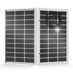 200W Bifacial Solar Panels – 2x100W Monocrystalline Off-Grid PV Modules for RV,