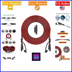 25Ft SAE Extension Cable with Quick Disconnect, 16AWG, Male-Female, 12V