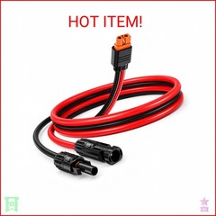 Solar Panel Cable for Ecoflow Anker SOLIX 12AWG, 10FT/3M Compatible with MC-4 to