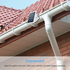 Weatherproof Aluminum Gutter Mount for Ring Solar Panel – Adjustable & Durable