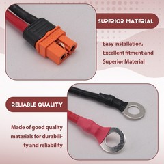 XT60i to O Terminal Cable 10AWG Female to O Connector XT60i Extension2189